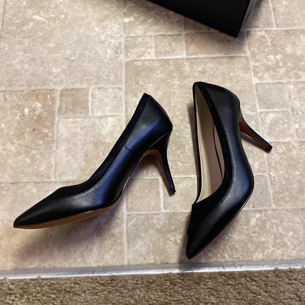 Cole Haan Valerie Pump Black Leather Suede
